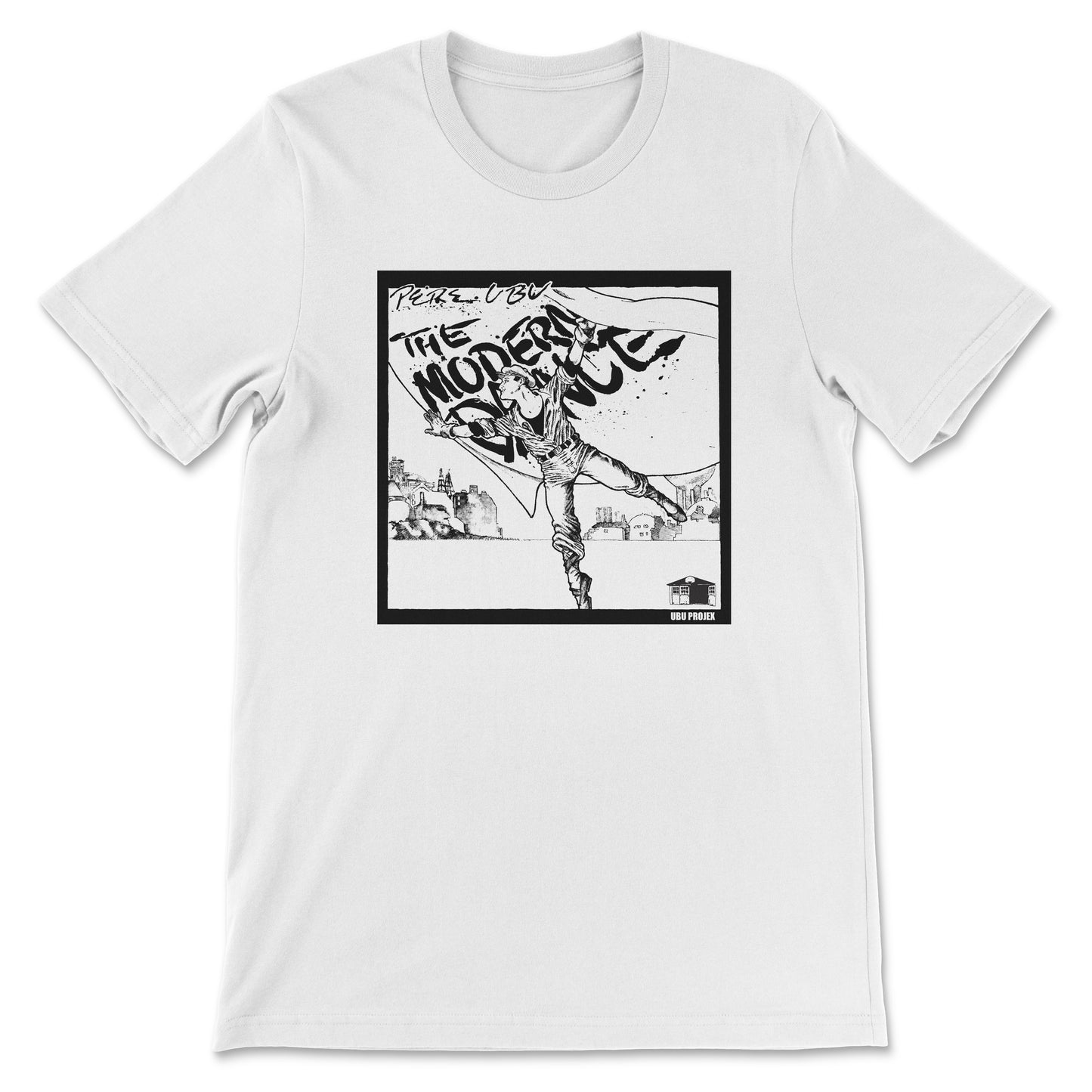 Pere Ubu- Modern Dance tee in White